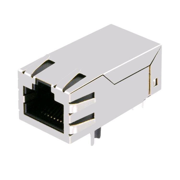 0816-1XX1-43-F Single Port Tab UP Ethernet Lengthen RJ45 Connector With Gigabit