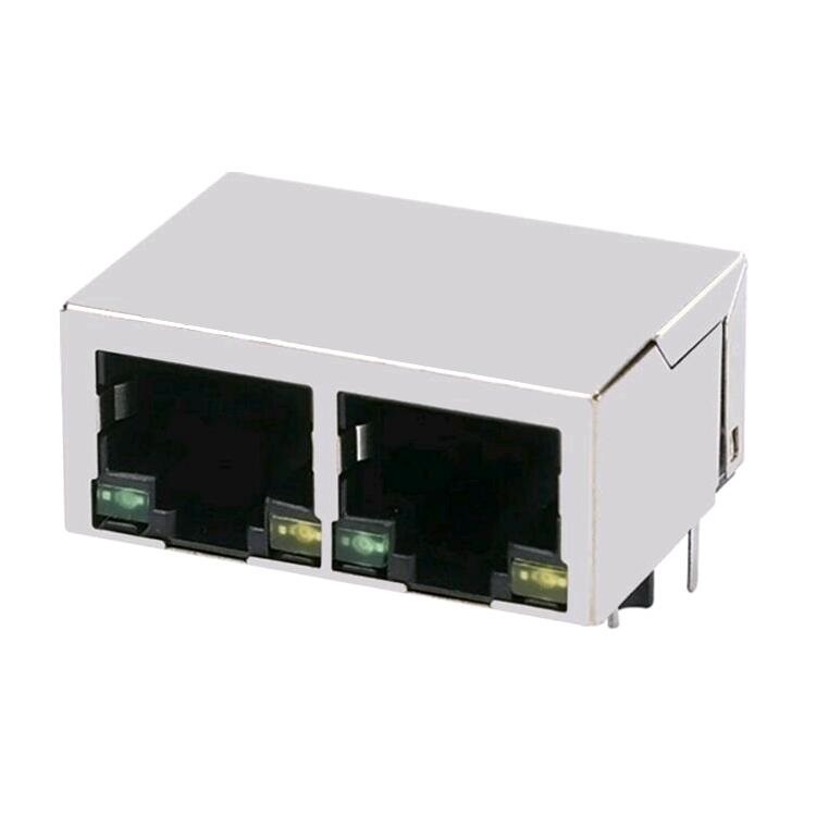 ARJ12A-MBSS-A-B-GMU2 100/1000 Base-T Ethernet Magnetic RJ45 Connector 1X2