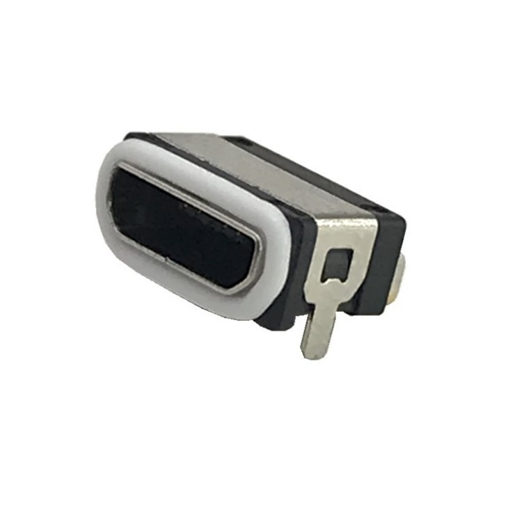 Short body, ultra-thin pins, body height 3.3mm, waterproof MICRO USB female socket