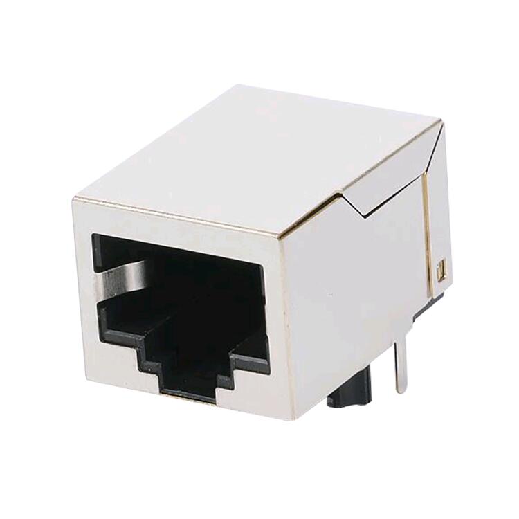 LT1S001 Single Port Tab Down Integrated 100M Filter Without LED RJ45 Connector 
