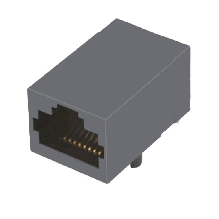 SI-51025-F Without LED Tab UP PCB Jack 1000 Base-T Unshielded RJ45 Ethernet Connector