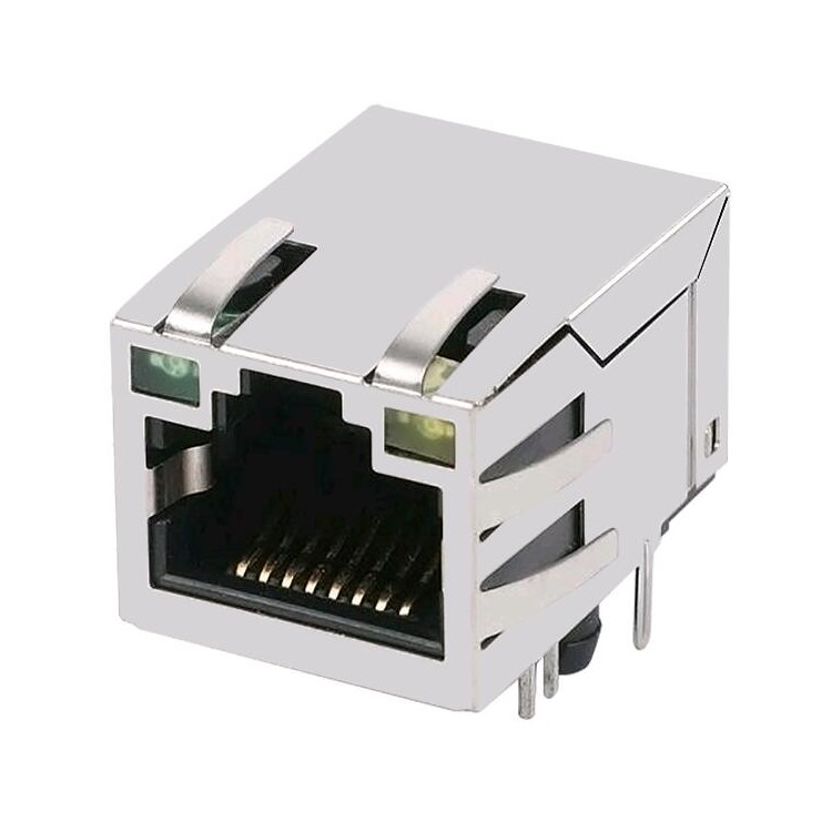 Tab Up 1x1 Port With LED 100Base-T 10Pin RJ45 Connector With PoE