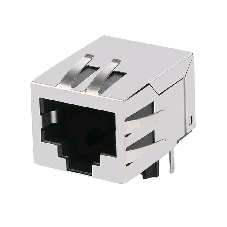 SS-6488S-A-PG4-BA Tab Down RJ45 Modular Jack Single Port Connector Without Magnetics