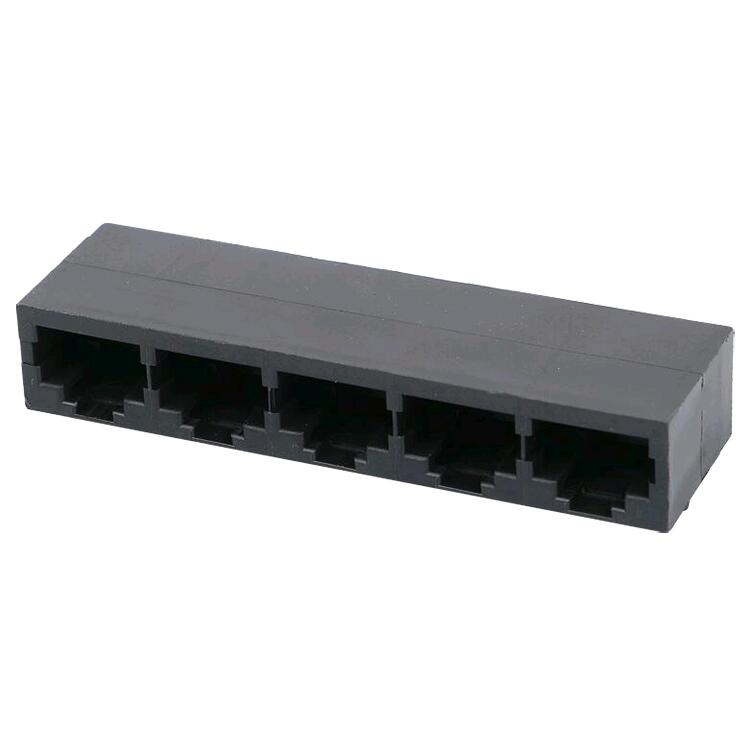5557563-1 Unshielded Modular Jack Ethernet Connector RJ45 1x5