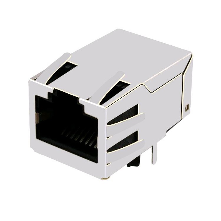 SI-50152-F Without LED 100M Magnetic 8 Pin Ethernet RJ45 Connector