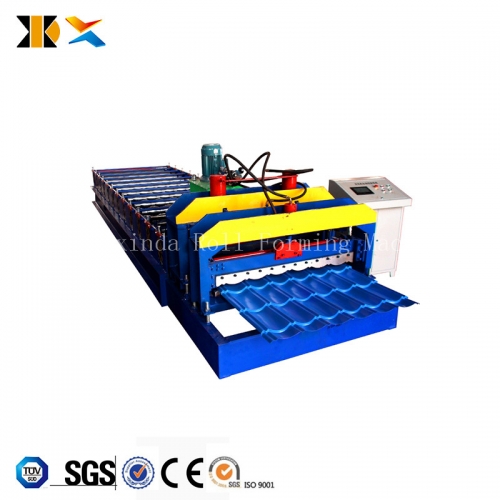 Steel metal sheet cold roll forming machine for roof panel,STEEL TILE TYPE ROOF TILE ROLL FORMING MACHINE