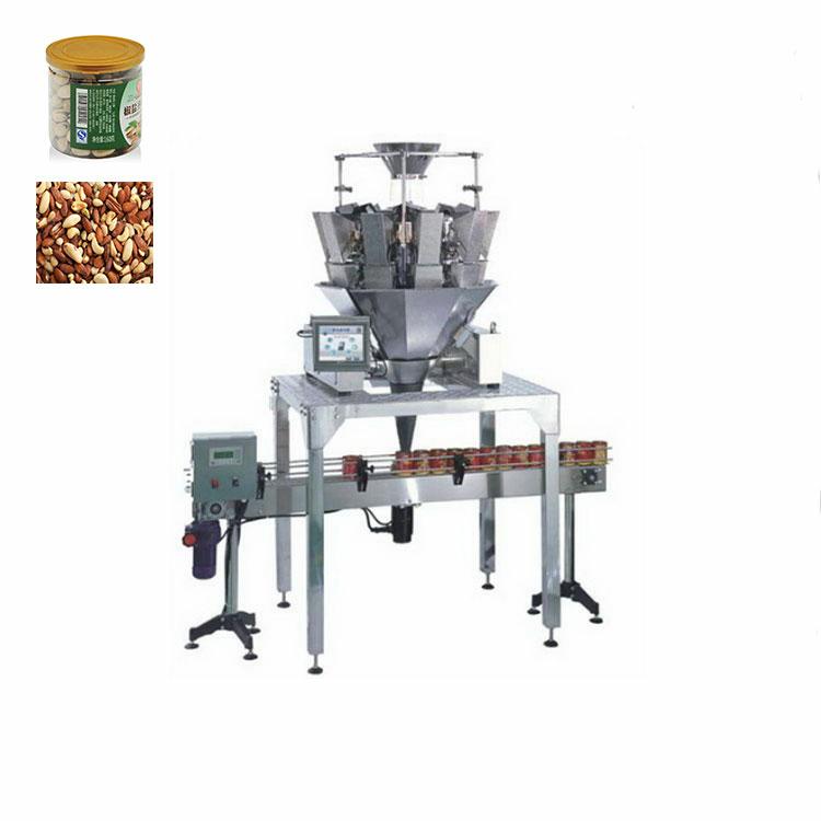 Automatic Gummy Candy Cashew Nut Rotary Filling Weighing Packing Machine For Bottle Jar Container