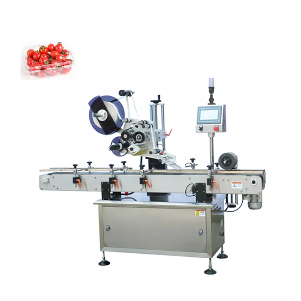 High quality full automatic flat surface sticker labeling machine