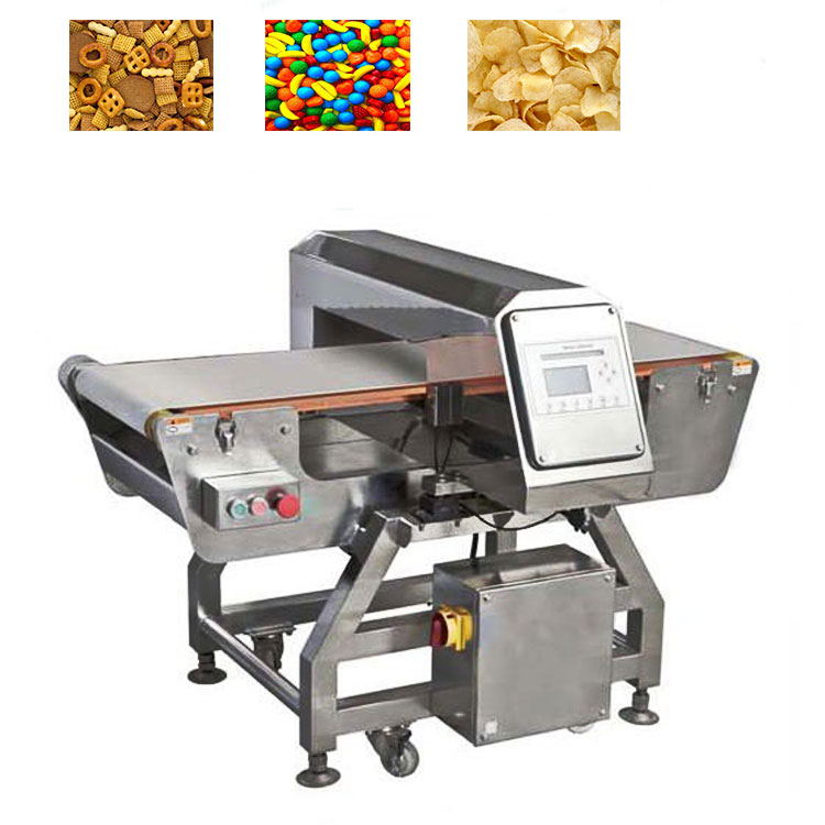 High Sensitivity Industrial Online Food Metal Detector Machine In Packing Line