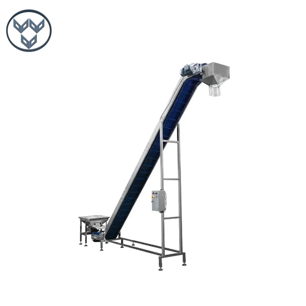 Automatic customized inclined belt elevator for food transport