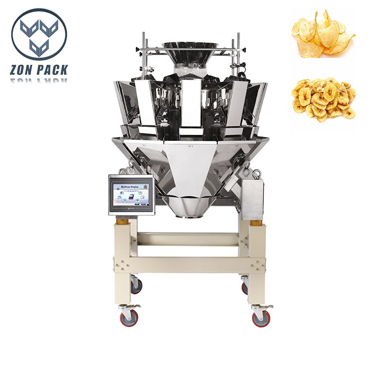 Factory Price Automatic 10 /14 Heads Multihead Weigher Weighing Machine For Potato Chips