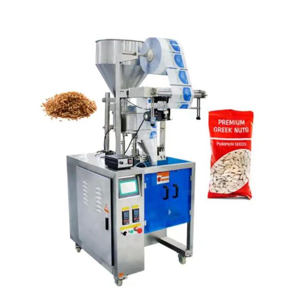 Full Automatic Granule Sachet Packing Machine For Salt Sugar Peanuts Seeds