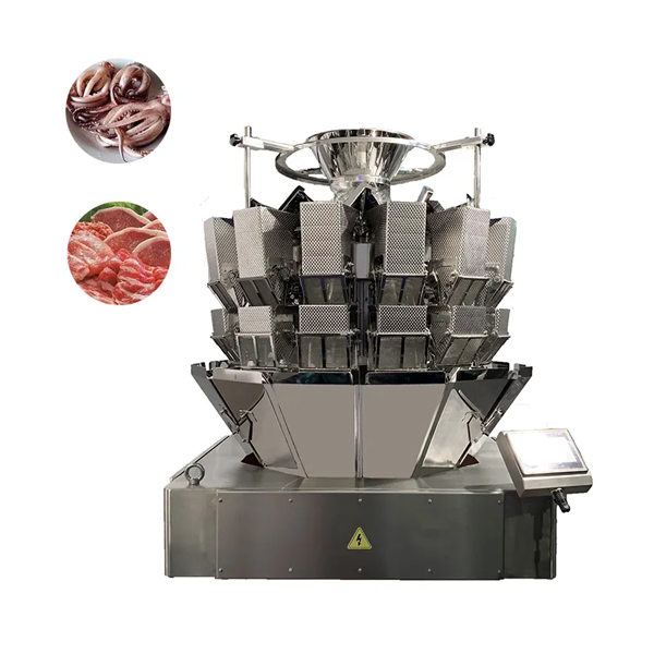 Automatic Multihead Weigher 1kg Meat Loaf Chicken Wing Packing Machine Frozen Food Chicken Leg Packing Machine