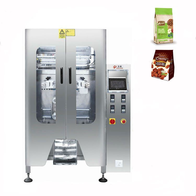 High Speed Quad Seal 200g 500g Biscuit Pistachio Bag Packing Machine