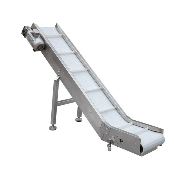 factory price take off inclined belt conveyor for food grade chicken meat pourtry conveyor