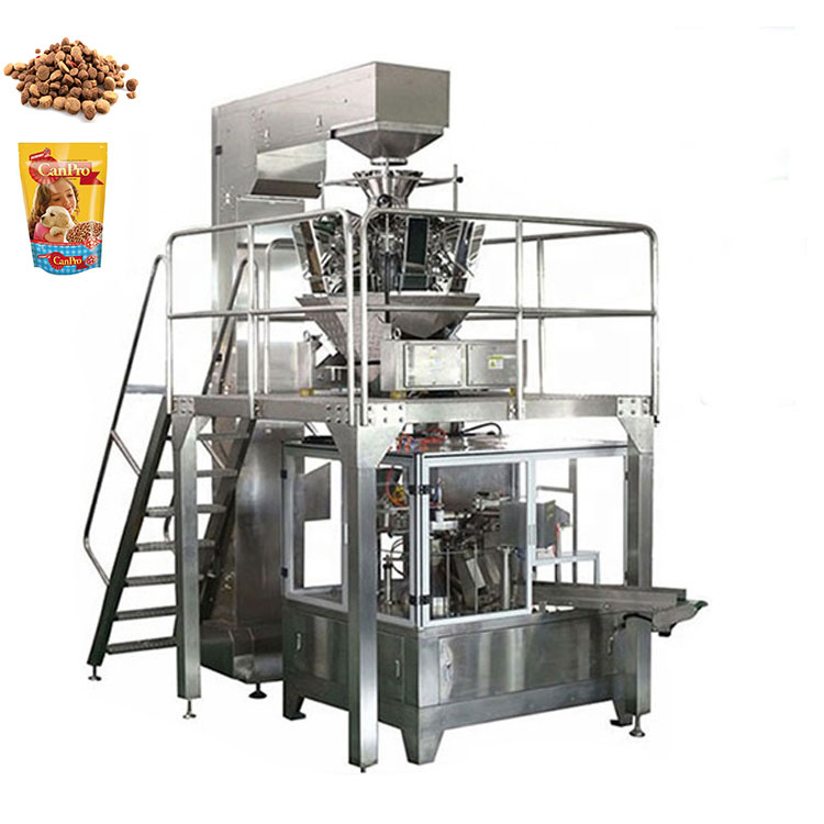 Automatic 500g 1000g Pet Food Doypack Rotary Packing Machine