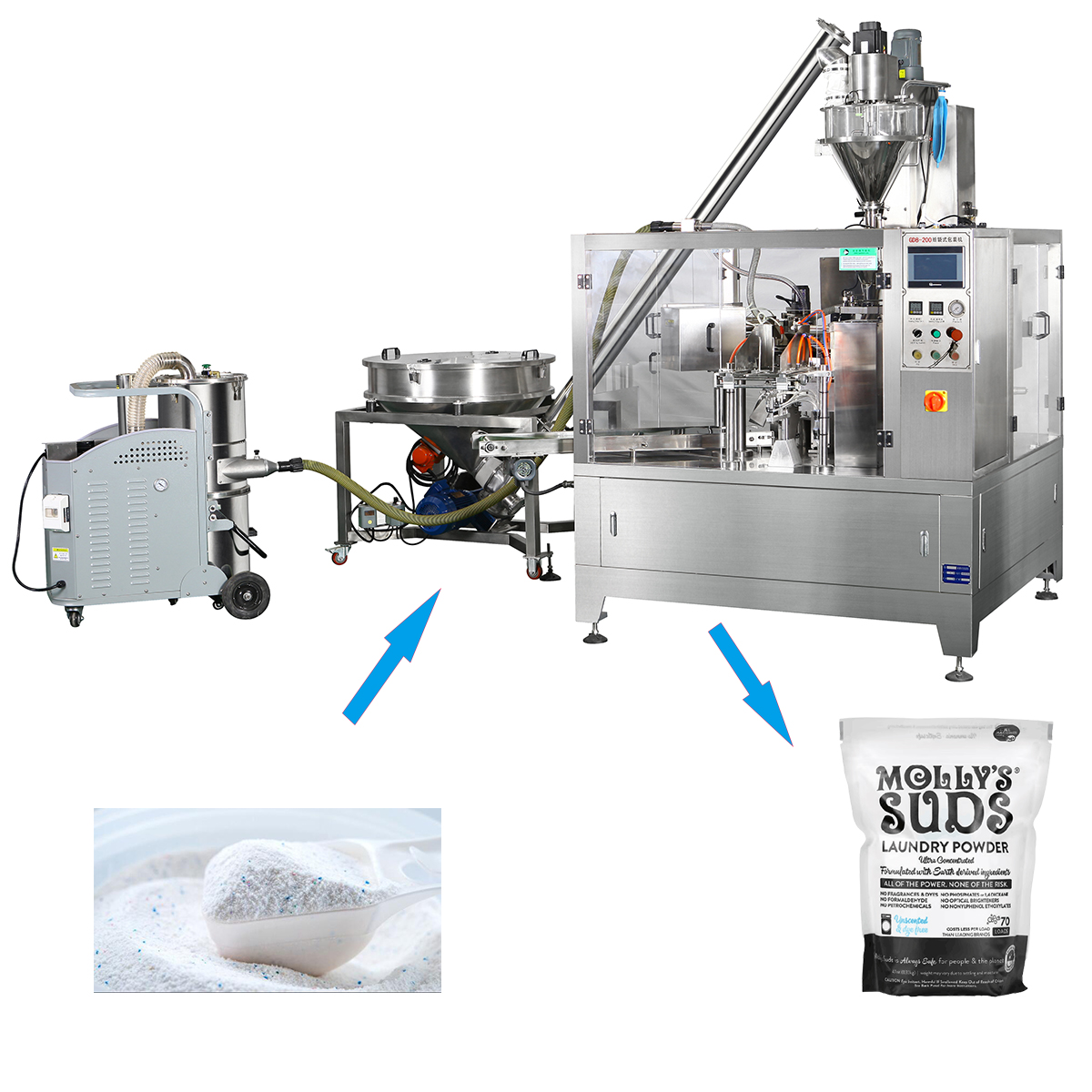 PriceList for Automatic Spice Packing Machine Powder Flour Packaging with Auger Filler Filling Machines Inclined Screw Conveyor