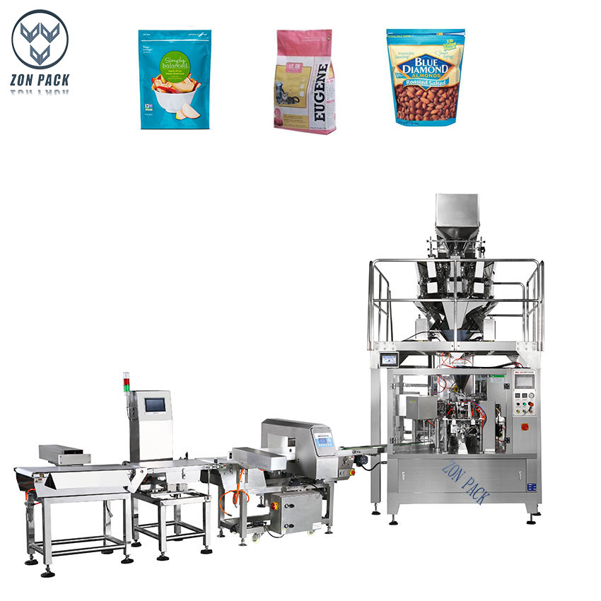China Supplier Doypack Premade Bag Food Snack Chips Multihead Weigher Packing Machine