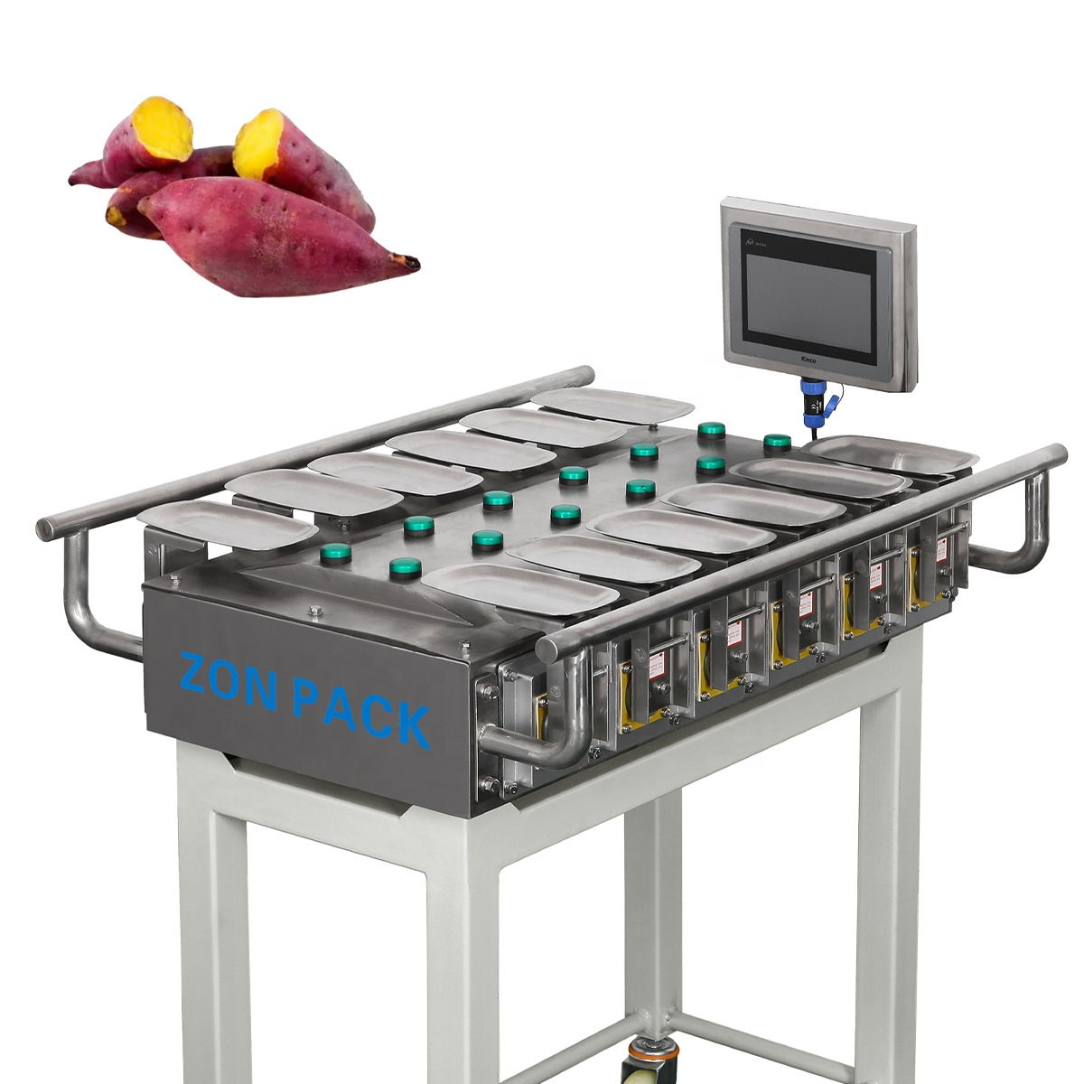 Low Cost 10 Heads 12 Heads Manual Scale Machine For Sweet Potato