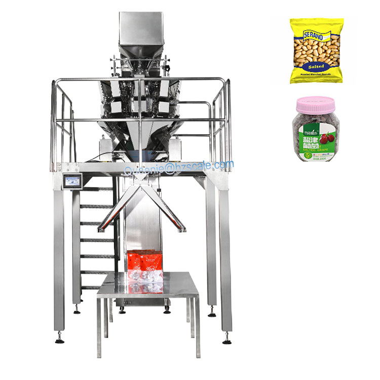 Semi-automatic 2kg 3kg Rice Nuts Bag Jar Filling Packing System