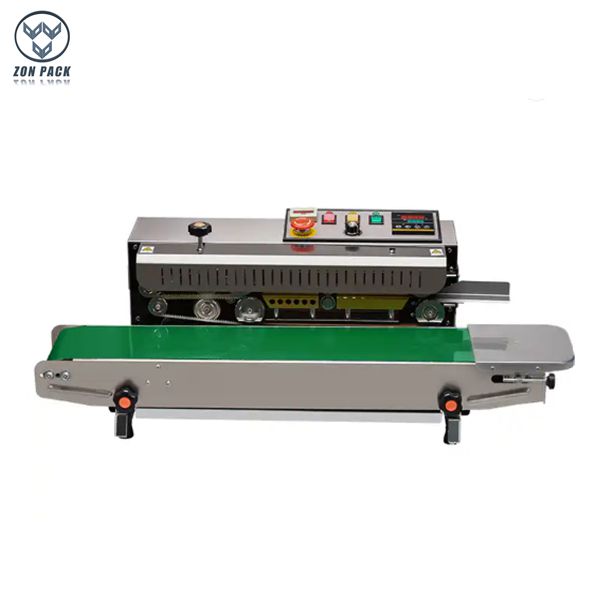 304Stainless Steel Continue Band Sealer Plastic Film Bag Sealer Food Packaging Heat Sealing Machine with Counter