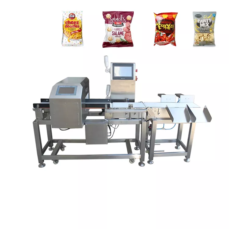 Industrial Check Weigher Machine Food Metal Detector with Check Weigher