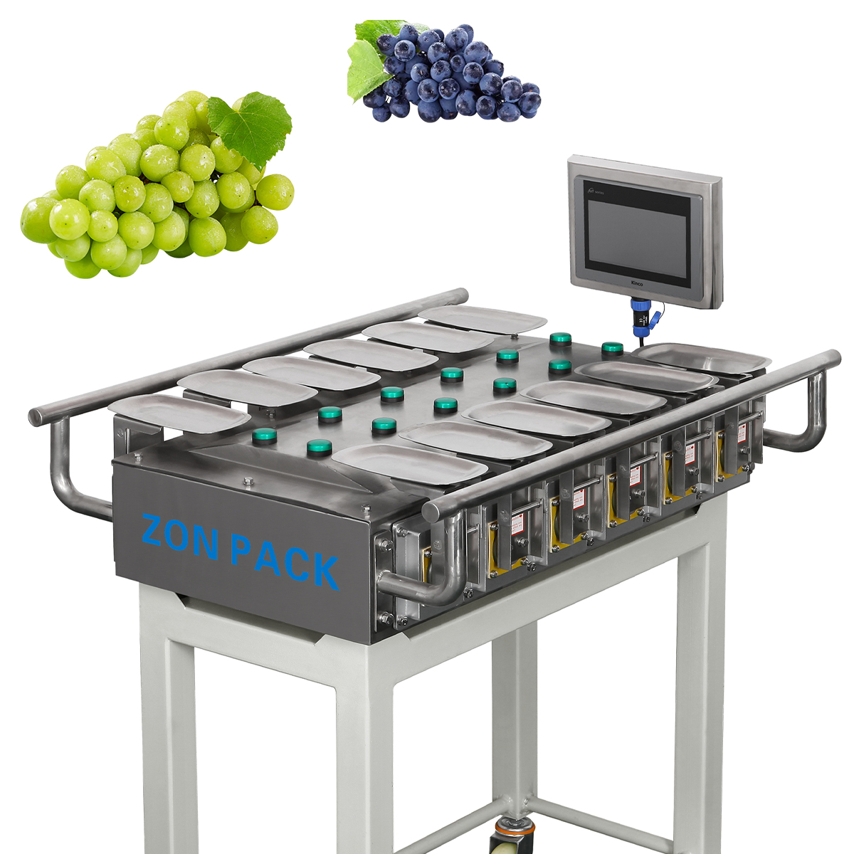 China supplier semi automatic fresh grape fruit 10 14 16 head manual scale