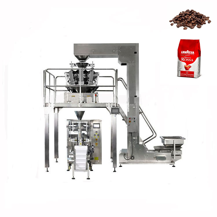 PLC Control  Fully Automatic 1kg Coffee Bean Gussted Bag Packing Machine