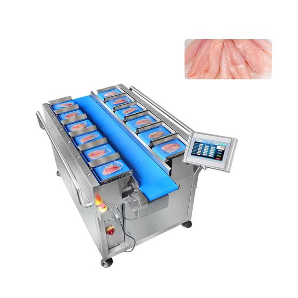 Factory price manual belt multihead weighing machine for fish weighing