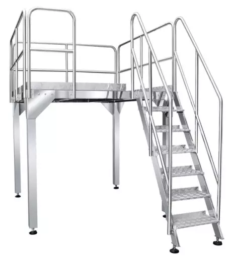 304 stainless steel working platform for supporting multihead weigher