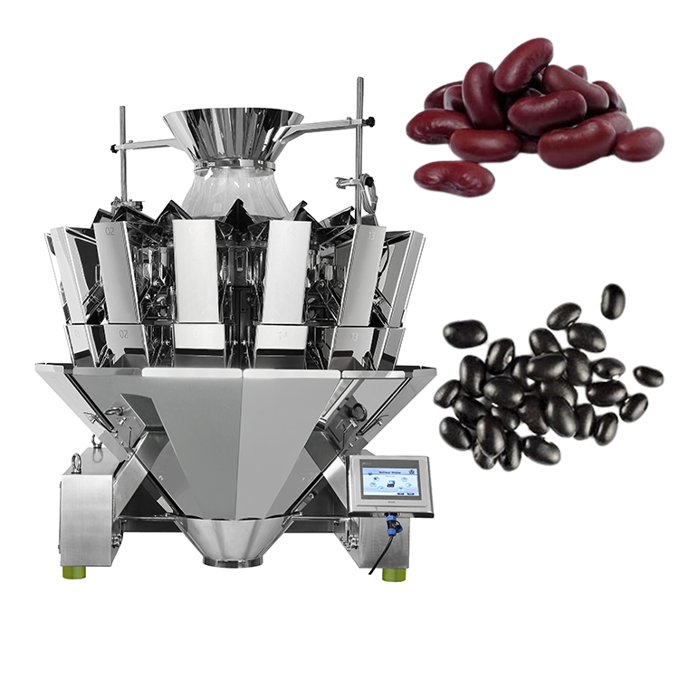 Multi-function Grain 10 / 14 heads Weigher Granule Bean Weighing Scale Machine