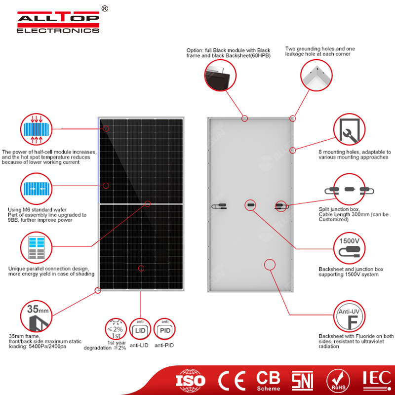 Alltop High Power Hybrid System Inverter Solar Panel