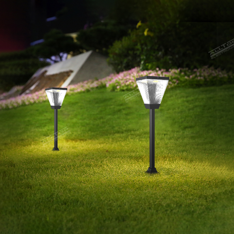 ALLTOP Pretty Unique 4W Square Solar Pathway Light Outdoor Waterproof LED Solar Cube Home And Garden Light