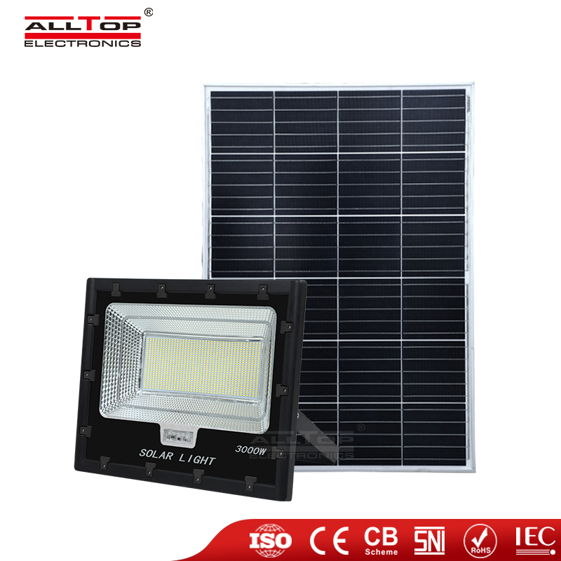 Alltop Waterproof IP65 3000W LED Solar Flood Light