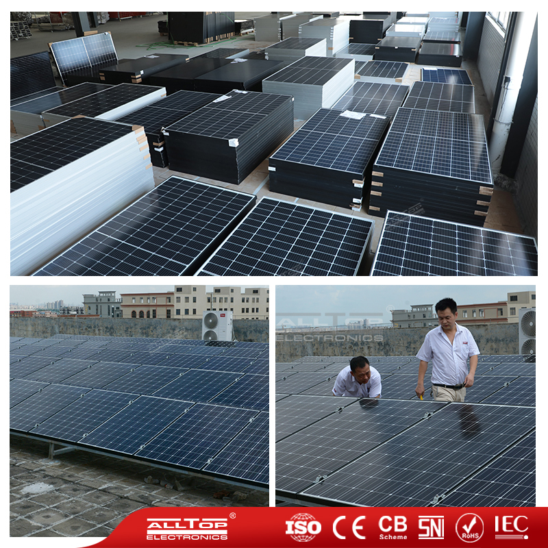 Alltop High Efficiency Hybrid off Grid Monocrystallin Solar Power Panel
