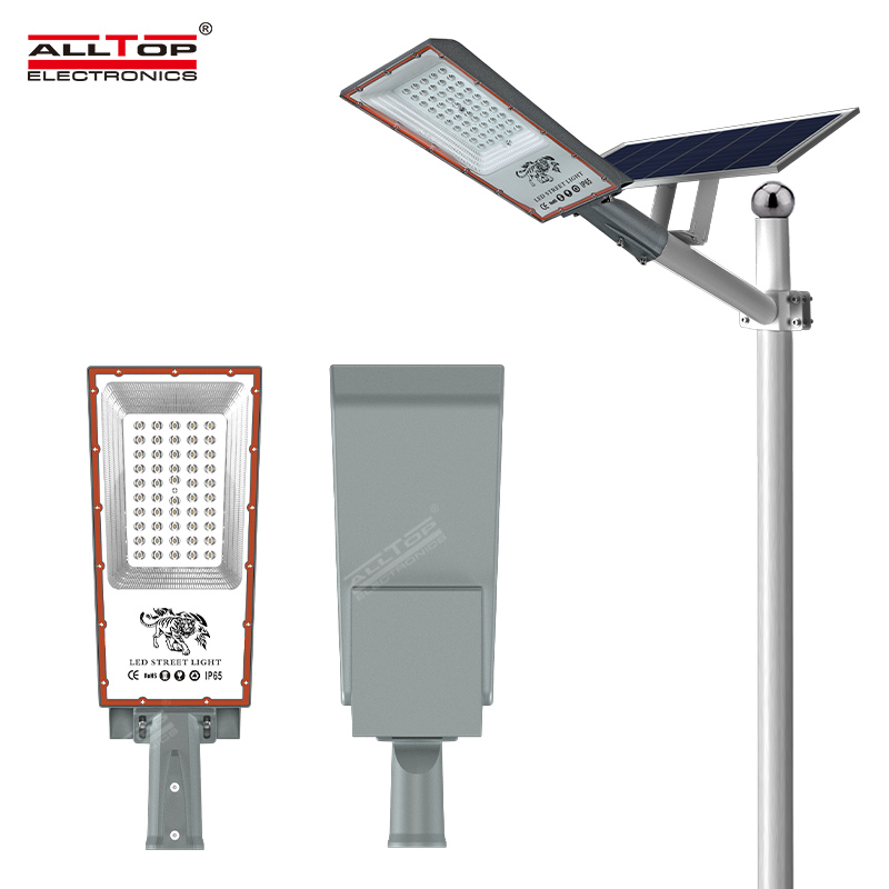 ALLTOP Ip66 160lm/w 100 200 Watt Aluminium Alloy Led All In Two Solar Street Light price