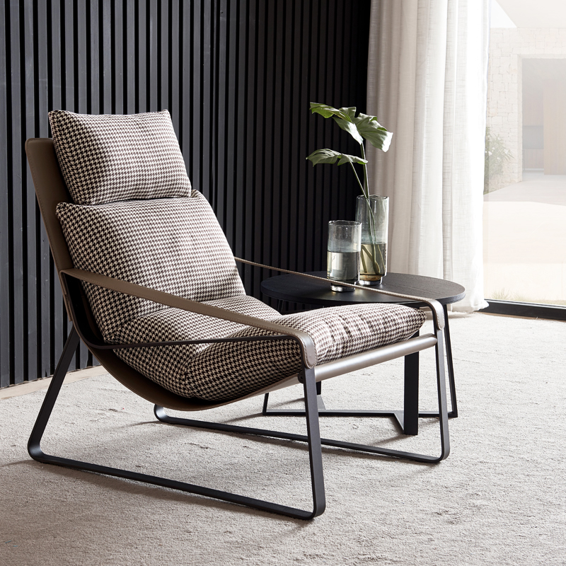 Swallow gird design sofa fabric balcony lounge chair