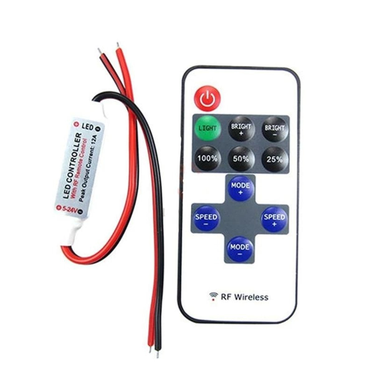 Affordable Dimmer Remote Control for Low Voltage LED Lights - Battery Powered