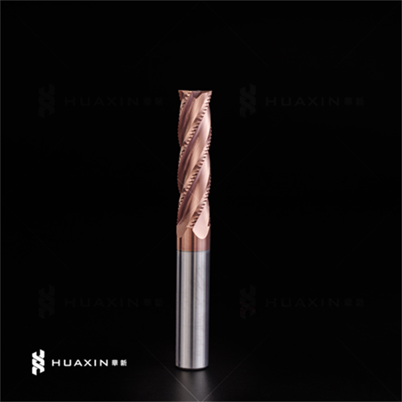 OEM 3/4 Flutes End mills with Straight Shank and Wave Cutting Edges